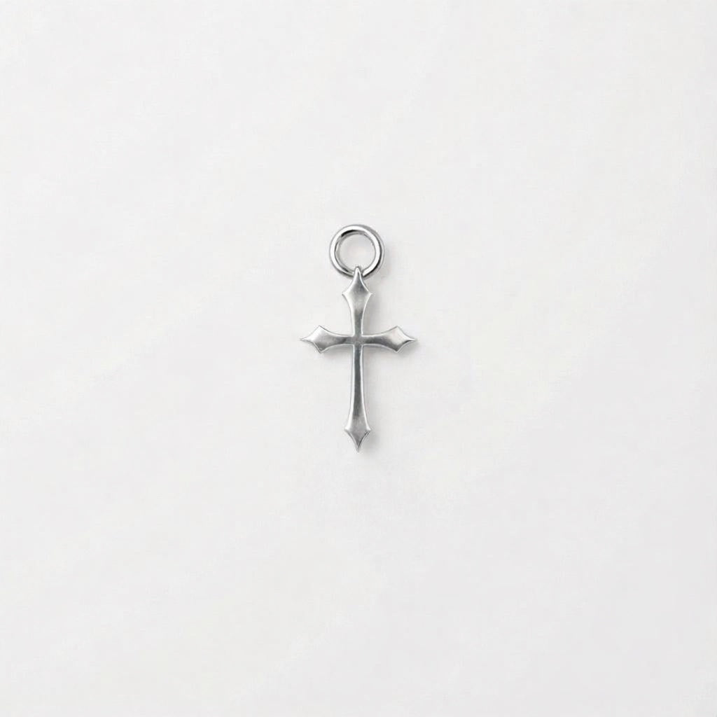 Silver Cross Charm
